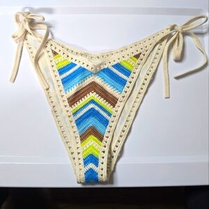 Aerie Crochet Cheeky Bikini Bottom Medium